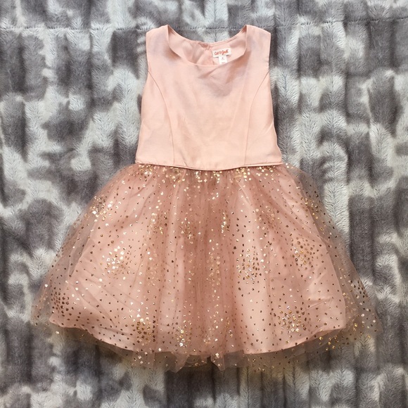 baby pink glitter dress